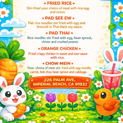 Kids Orange Chicken.