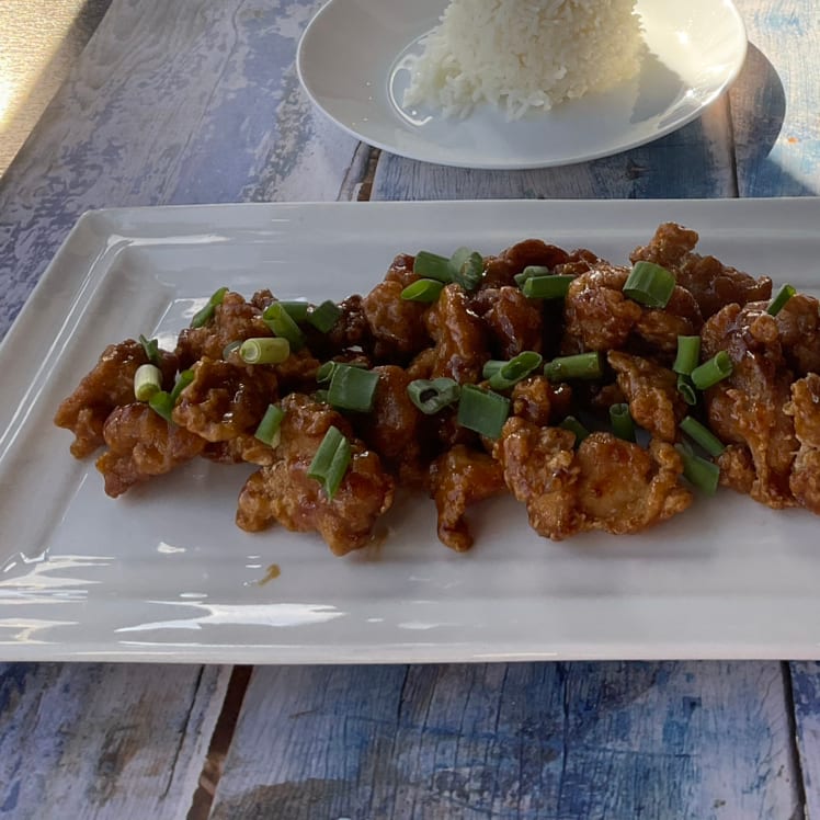 Orange chicken.