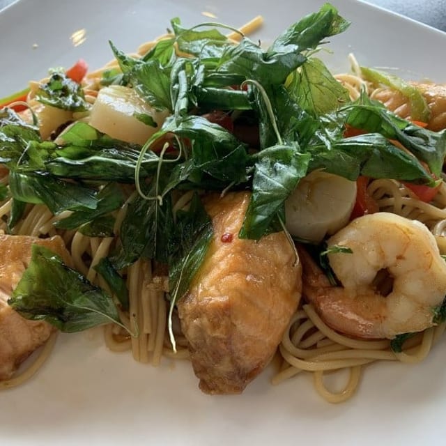 Spicy Spaghetti Seafood.