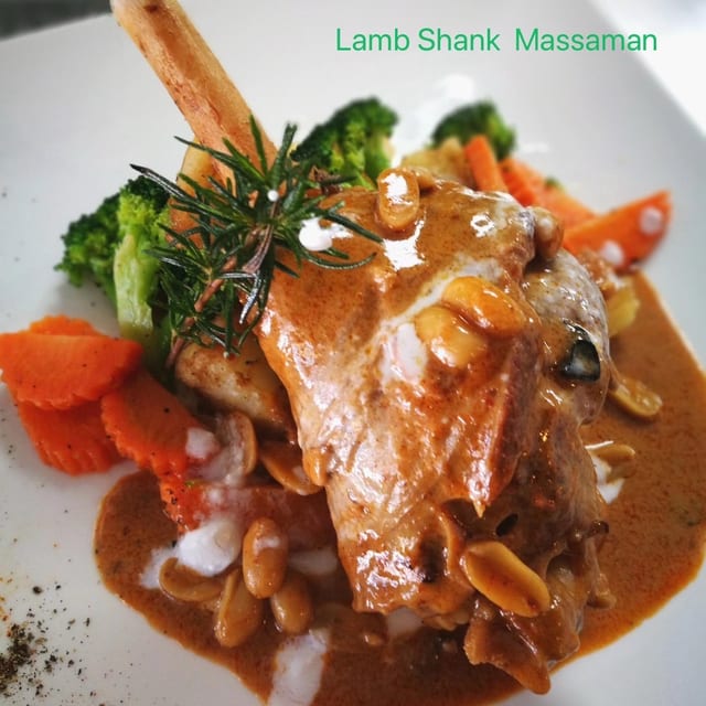 Lamb Shank Massaman Curry sauce.