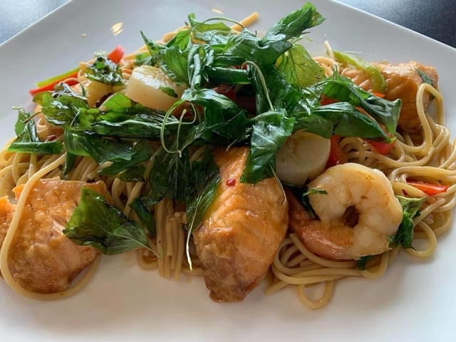 Spaghetti Seafood.