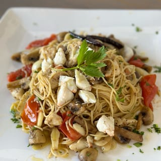 Angel Hair Pasta with Crab Meat
